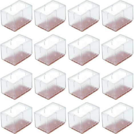 Patins de protection transparents pour meubles d'intérieur et d'extérieur, antidérapants et faciles à installer, en silicone, pour pieds de chaises.