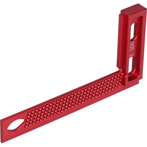 Règle de charpentier multifonctionnelle et graduée en L, idéale pour le traçage en menuiserie. (1/5)