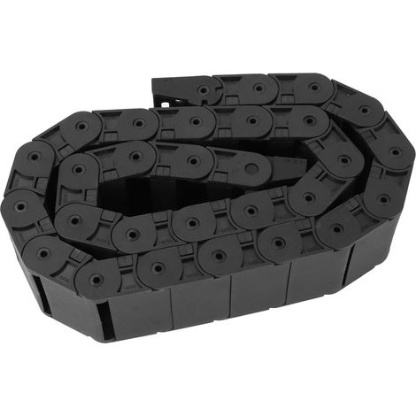 Chaîne porte-câbles R38 noire pour imprimante 3D et machine CNC, 18 x 50 mm