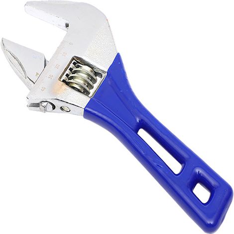 Clé de robinet réglable 0-45 mm pour les espaces restreints sous l'évier, outil multifonctionnel pour la salle de bain, nettoyage, manche court, accessoire de salle de bain (1/5)