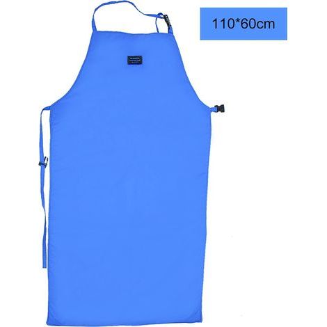 Tablier de sécurité CryO bleu de protection contre l'azote cryogénique à très basse température (11070cm) (1/5)