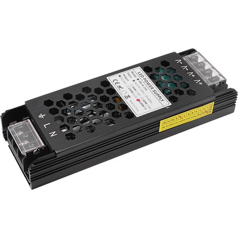 Alimentation longue bande 120W, transformateur à tension constante, entrée AC170-260V, sortie DC24V, bloc d'alimentation LED étanche et robuste. (1/5)