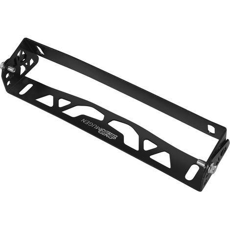 Adjustable Aluminum Alloy License Plate Frame for Car Modification - Patterned License Plate Frame - Black