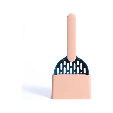 Chat Litière Scoop Pooper Scoopers Animaux Litière Sable Pelle Scoop Avec Support Pet Merde Artefact Chiens Pelle Pet Cleanning Outil(indigo + poudre) (1/5)