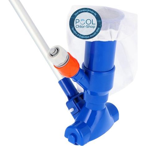Convient pour l'aspirateur Jet Vac, avec une perche de 1,35 m I petit aspirateur de piscine utilisant le principe de Venturi I peut se brancher à un tuyau d'arrosage I avec un nettoyeur de piscine à f (1/5)