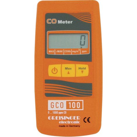 Greisinger GCO 100 Strumento di misura del gas CO (monossido di carbonio) (1/2)
