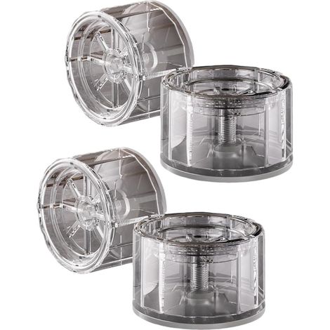 Lot de 4 pieds de machine à laver - Anti-vibrations - Antidérapants - Pour machines à laver, réfrigérateurs et lave-vaisselle - Réglables - Résistants à l'humidité