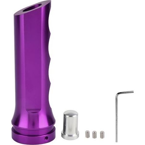 Housse de protection de poignée de frein à main universelle en aluminium pour voiture, manchon violet (1/5)