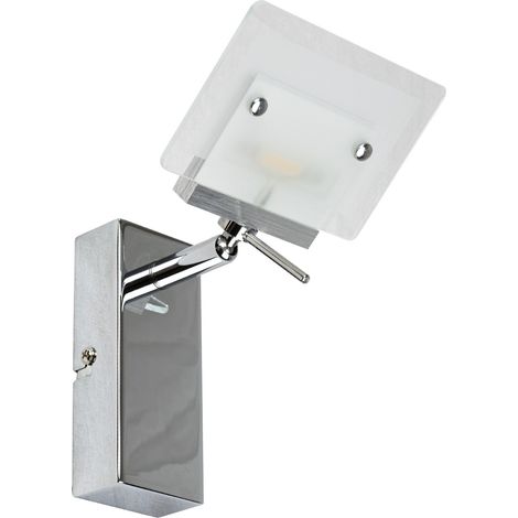 Applique orientable LED intégré 1 lumière métal et verre 16 cm 6W (1/3)