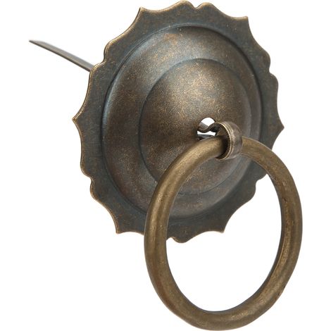 Bouton de meuble en laiton vintage, poignée antique exquise pour porte, meuble à chaussures, tiroir ou armoire. (1/5)
