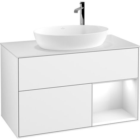 Villeroy & Boch F901GFGF meuble sous-lavabo Finion F90 (1/2)