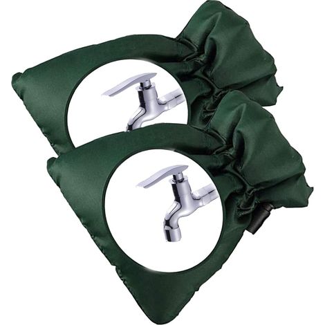 2 pièces 21X17cm Housses de Robinet d'extérieur, Faucet Protector, Protection Contre Le Gel pour l'hiver, pour Protéger Votre Robinet Extérieur, pour Robinet de Jardin et Extérieur