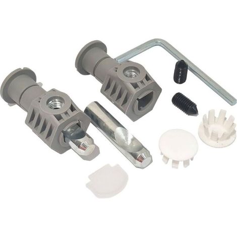 Kit de fixation universel pour WC suspendu, charnière de fixation, pour fixer solidement les WC suspendus (gris)