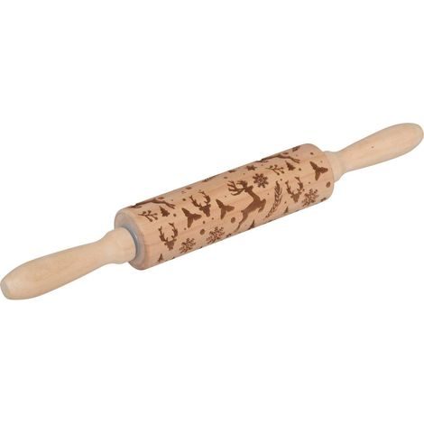 Mattarello natalizio in legno l35,5 cm - 5five
