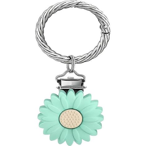 Organisateur de visière en forme de fleur, clip décoratif pour casquette, garde votre chapeau bien rangé et l'empêche de tomber. Idéal pour les activités de plein air.-Graphite blue