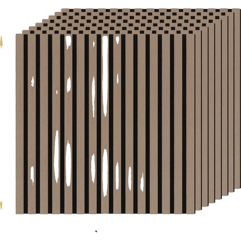 Panneaux Acoustiques, Absorption Sonore Premium, Installation Facile, 8Pcs - 9mm d'épaisseur (1/2)