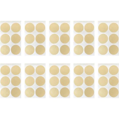 10 feuilles d'autocollants à gratter, autocollants à gratter à faire soi-même-3X3X0.01CM-Golden (1/2)