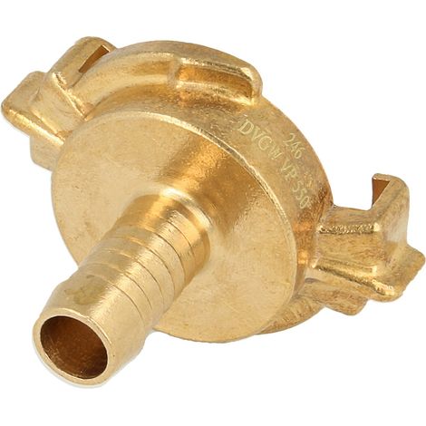 Schnellkupplung - 1/2 Zoll (13 mm) Schlauchstutzen-Schlauchstück mit DVGW Trinkwasserzulassung (1/3)