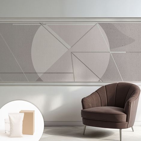 Carta Da Parati Non Tessuto - Decorazione Da Muro - Traspirante - Con Motivo - Per Camera Da Letto Cucina Geometria astratta 250x104 cm (1/5)