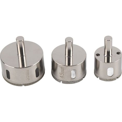 Scie cloche diamantée 35mm 45mm 55mm, foret pour porcelaine, marbre, verre, granit, carrelage (1/5)