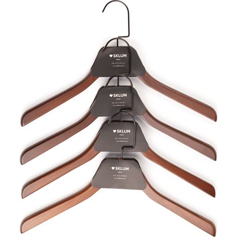 Set di 4 appendini in legno Rita SKLUM            