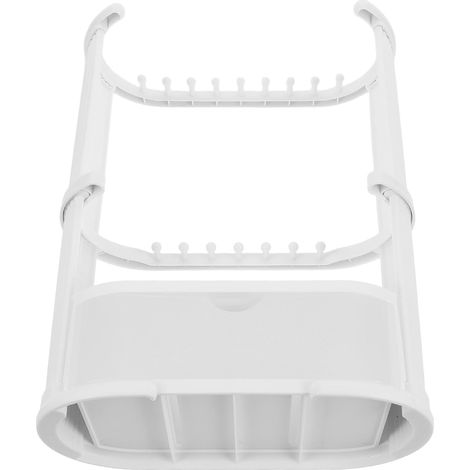 Three-Tier White PP Jewelry Display Stand for Rings and Bracelets (1/5)