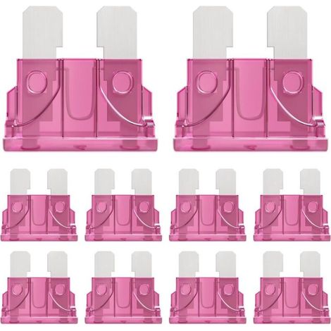 50 Pièces 4A Moyenne Fusible Voiture 4Amp Standard Fusibles Voiture pour Auto Moto Automobile Camion 4Ampère Car Fuse (1/5)