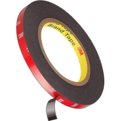 Ruban adhésif double face extra fort 3M VHB 3M x 10 mm noir étanche haute température (1/5)