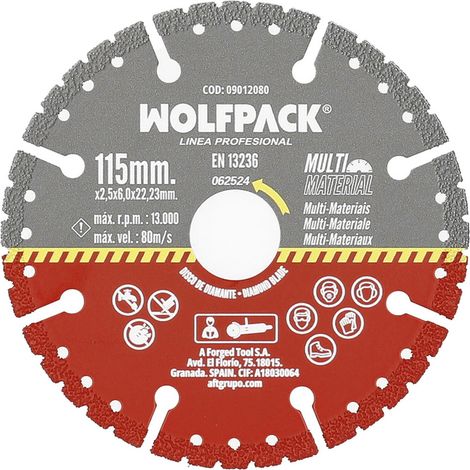 Disco diamantato per taglio multimateriale Ø115mm (1/5)