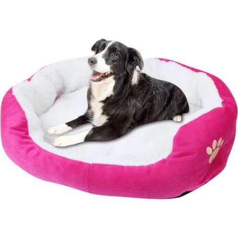 Lit Pour Chien - Coussin Douillet Avec Rebords Hauts - Lavable En Machine - Pour Chiens Et Chats De Taille Petite À Moyenne - 45 X 40 X 11 Cm (1/5)