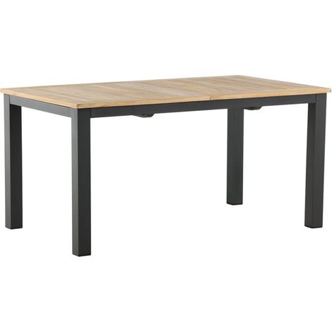 Table de Jardin Extensible "Panama" 152-210cm Naturel & Noir (1/5)