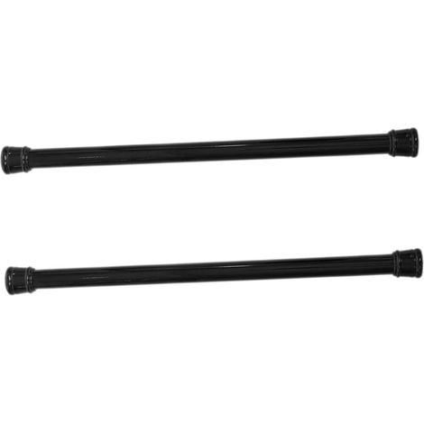 Rods 2 Pack Black Iron Adjustable and Space Saving for