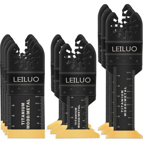 Lot de 10 lames oscillantes en titane pour outils multifonctions pour bois et clous compatibles avec plus encore (1/5)