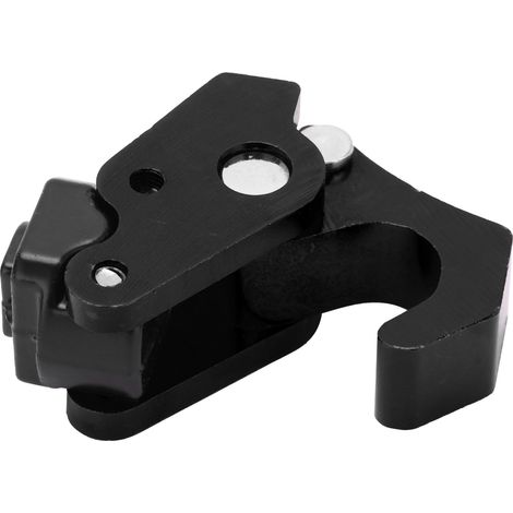 Support Moto Universel Crochet Aluminium CNC Porte-Casque Bagagerie Accroche Sac Noir (1/5)