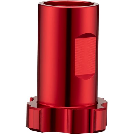 Wiltec Adaptador para sistema de vasos mezcladores, de aluminio, Ø19 x 42 mm, conector para vasos mezcladores de pintura y pistolas pulverizadoras.