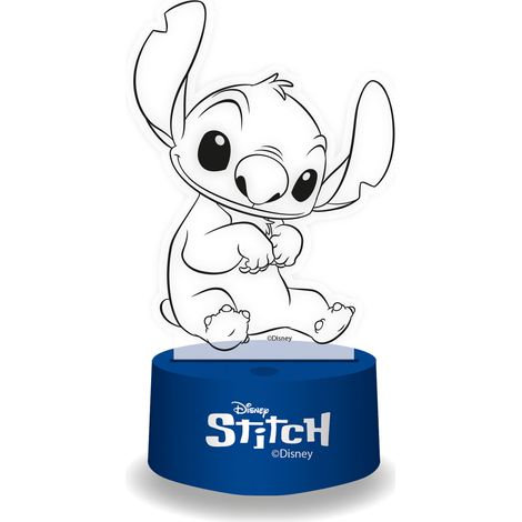 LÁMPARA LED EFECTO 3D 17X13X9CM DE LILO & STITCH