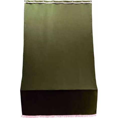 tenda da sole con anelli per porta essenza marrone h 300x140 cm