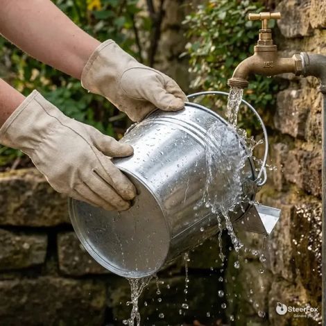 Abreuvoir seau galvanisé 7,5 L pour poules et volailles (1/5)