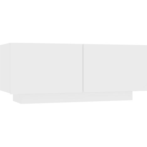 Comodino sospeso piccolo mobile occasionale 100 x 35 x 40 cm legno composito bianco DEC033287