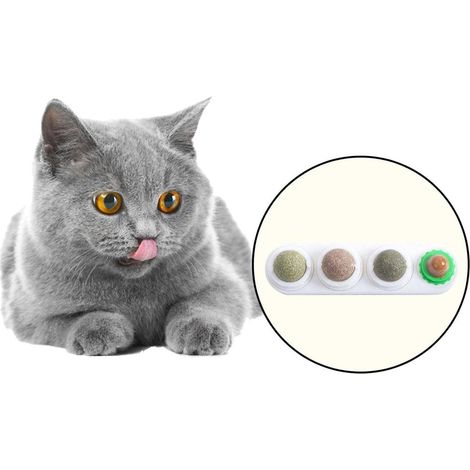 Cat Catnip Ball Toy Made with Catnip Leaves & Silver Vine Fruit Practical Pet Play Ball 19.55.23.7cm (1/4)