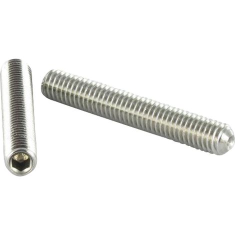 Vis métaux Inox A2 Sans tête six pans creux (sthc) Clé de 2.5 HC2.5 M5X20 Bout cuvette-1 pièce (1/4)