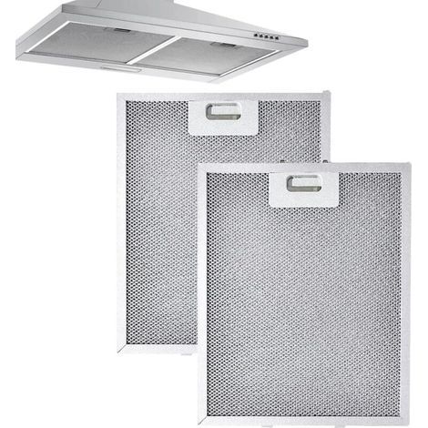 Range Hood Filters Lot de 2 filtres à graisse en métal pour hotte aspirante. dimensions : 320 x 260 x 9 mm. Filtres à graisse en maille métallique robuste pour votre hotte aspirante de cuisine. (1/5)