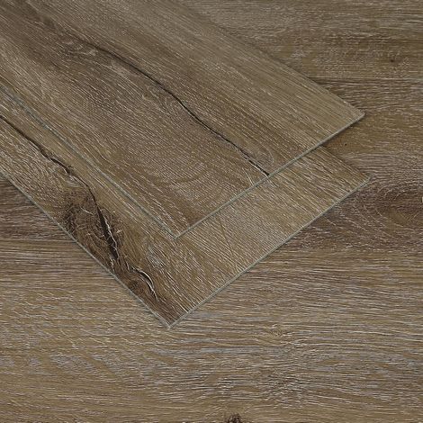 Lino Sol Adhesif Bois Marron Dalles PVC Adhesives Sol 90cmx15cm 20 Pièces Stickers Carrelage Adhesif Sol Cuisine Imperméable Parquet Adhesif Sol pour Chambre Salon Revetement de Sol (1/5)