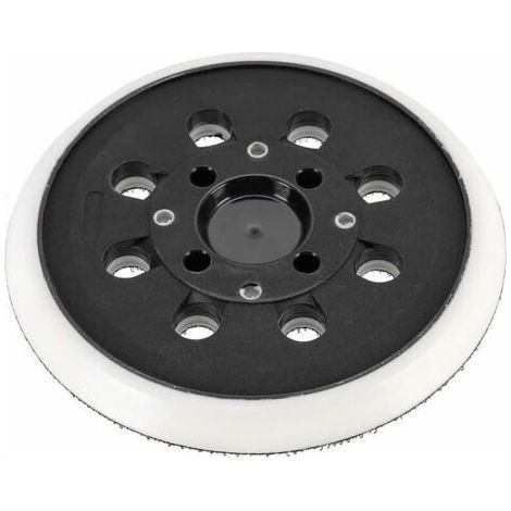 Plateau et patin de ponçagePatin de ponçage auto-agrippant 125 mm compatible avec Bosch PEX 300 AE 400 AE 4000 AE 125 mm,Ponceuse Excentrique par Poweka (1/5)