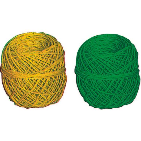 Legaccio in gomitolo - ø mm.6 colore verde, confezionati in rete