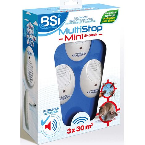 Dispositivo Repelente Antiparasitario Multistop Mini Pack de 3
