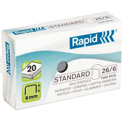 Rapid 24861300 agrafes Paquet of agrafes 1000 agrafes (1/2)