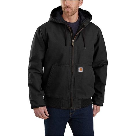 Giacca protettiva Carhartt nera taglia L cotone resistente