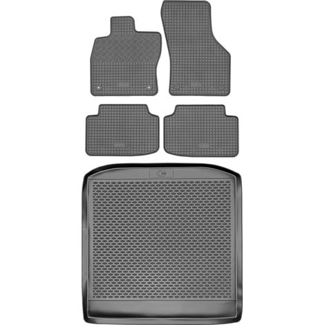 SET di tappetini in gomma per auto e tappetino per bagagliaio per Skoda Octavia III Kombi dal 2013 al 2020 (1/5)