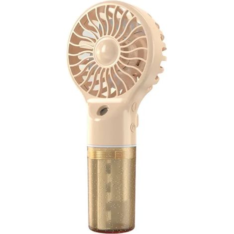 ®Rising FF Ventilateur brumisateur portable rechargeable, ventilateur à 4 vitesses réglables, petit ventilateur rafraîchissant